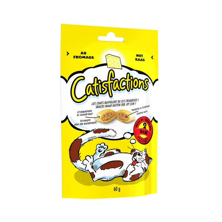 Catisfactions - Friandises au Fromage - 60g Image numéro 1 Catisfactions - Friandises au Fromage - 60g Image numéro 1