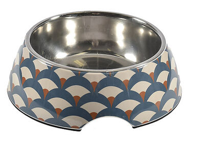 Bobby - Gamelle Geisha Bleu pour Chien - M