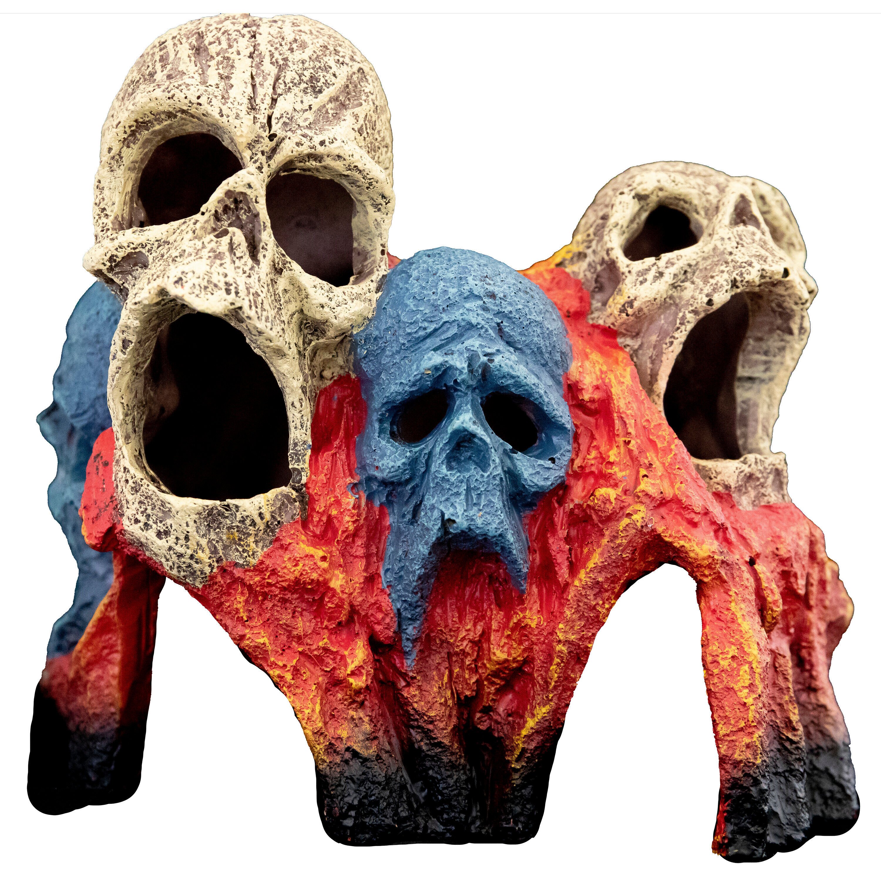 Superfish - D&eacute;coration Tiki Skull pour Aquarium - 20cm Image num&eacute;ro 1