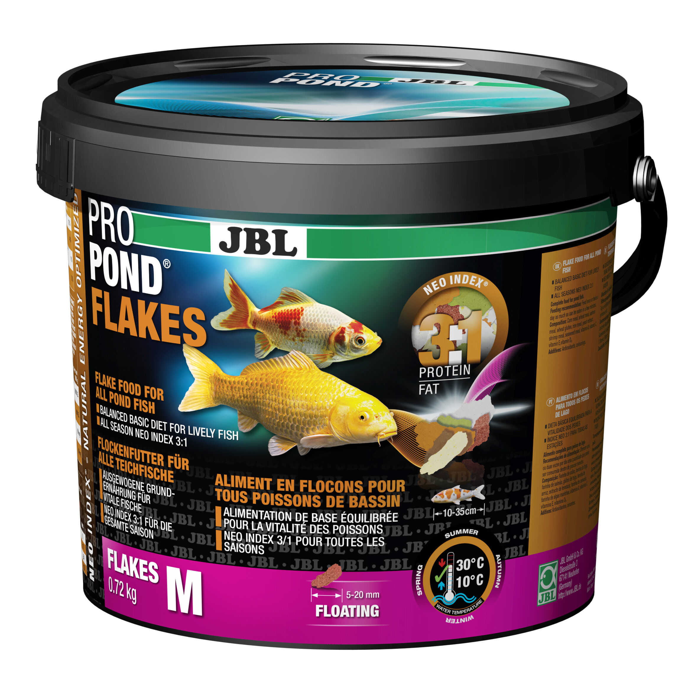 Jbl - Aliment en Flocons Propond Flakes M pour Poissons de Bassin - 0,72Kg Image num&eacute;ro 1