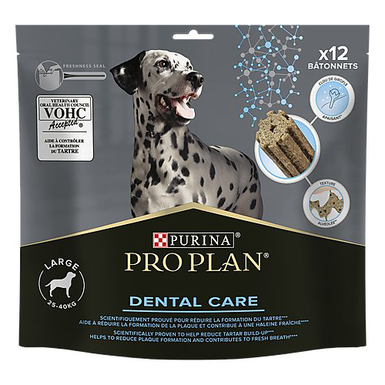 Pro Plan - Friandises à Mâcher Dental Care pour Grands Chiens - 345g