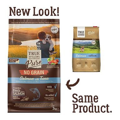 True Origins Pure - Croquettes au Saumon sans Céréales pour Chiot
