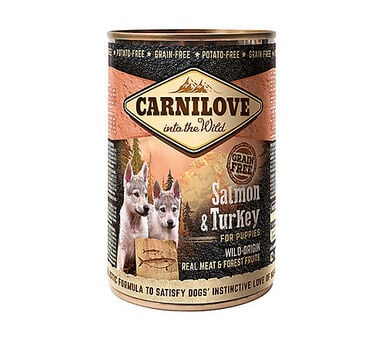 CARNILOVE - CHIEN PUPPY SAUMON & DINDE BOÎTE - 400 GR