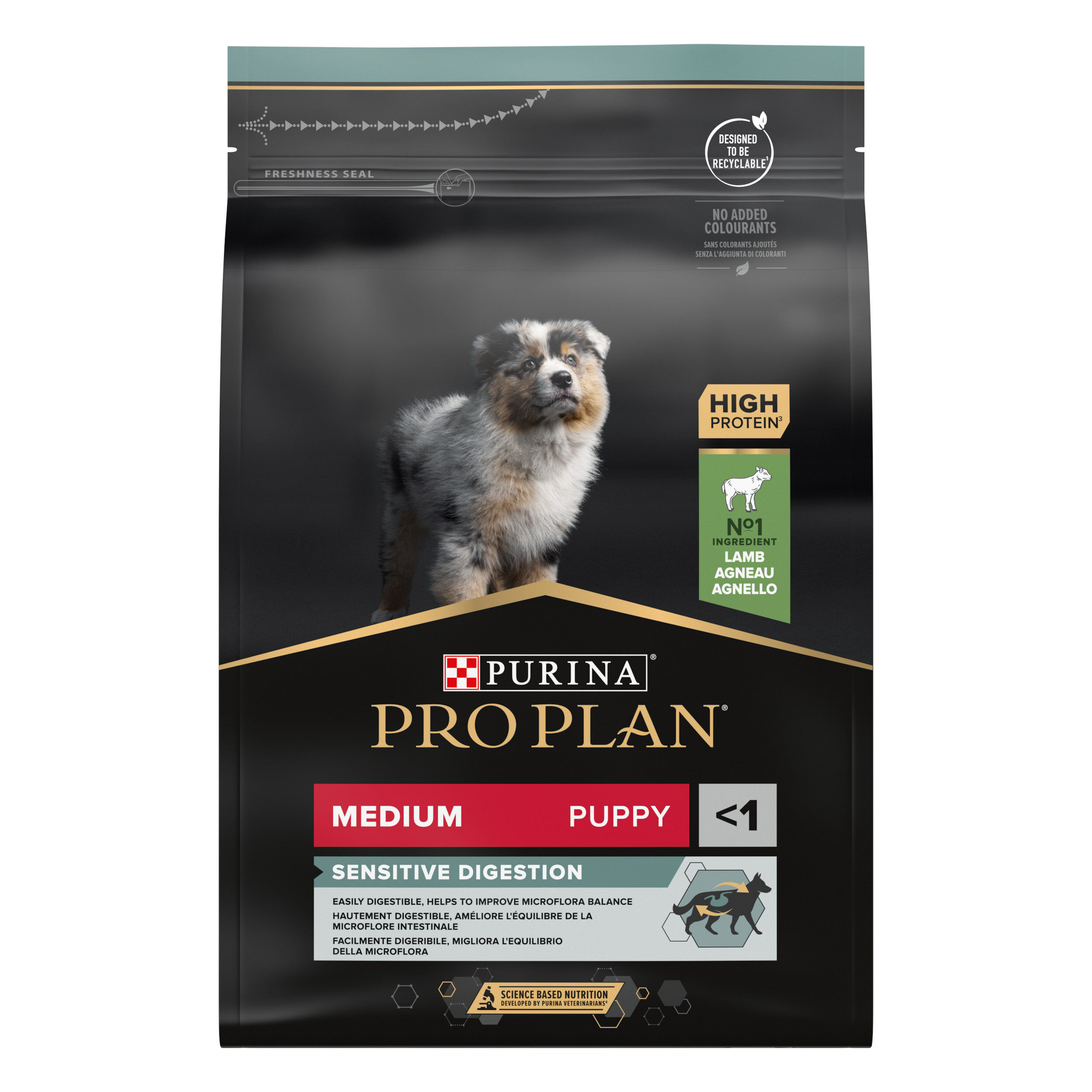 Pro Plan - Croquettes Medium Puppy Sensitive Digestion &agrave; l' Agneau pour Chiot - 3Kg Image num&eacute;ro 1