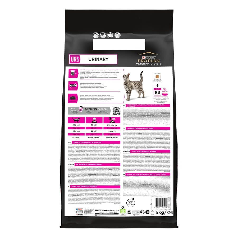 Pro Plan - Croquettes Veterinary Diets UR Urinary au Poulet Pour Chats - 5kg Image num&eacute;ro 1
