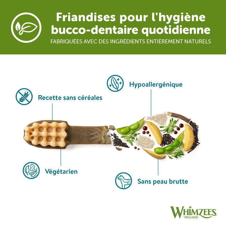Whimzees - Friandises Brosse à Dents Dog Treats pour Chien - M x12 Image numéro 6 Whimzees - Friandises Brosse à Dents Dog Treats pour Chien - M x12 Image numéro 6