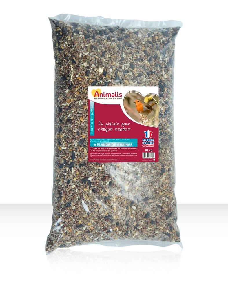 Animalis - M&eacute;lange de Graines pour Oiseaux des Jardins - 10Kg Image num&eacute;ro 1