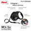 Flexi - Laisse &agrave; Enrouleur Black Design M Sangle - 5m Noir/Argent Indicateur image num&eacute;ro 10