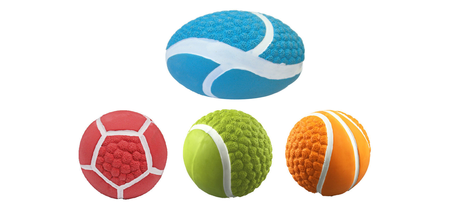 Croci - Jouet Balle Fluo en Latex pour Chiens - 7,5/10cm Image num&eacute;ro 1