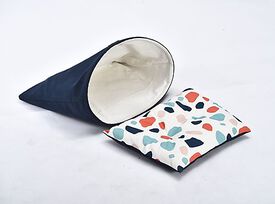 Animalis - Cachette Terazzo avec Coussin Amovible pour Chat