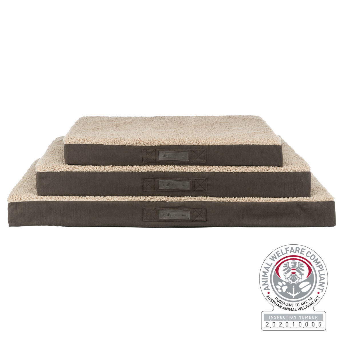 Trixie - Vital Matelas Bendson, 120 &times; 72 cm, Brun Fonc&eacute;/Beige Image num&eacute;ro 1