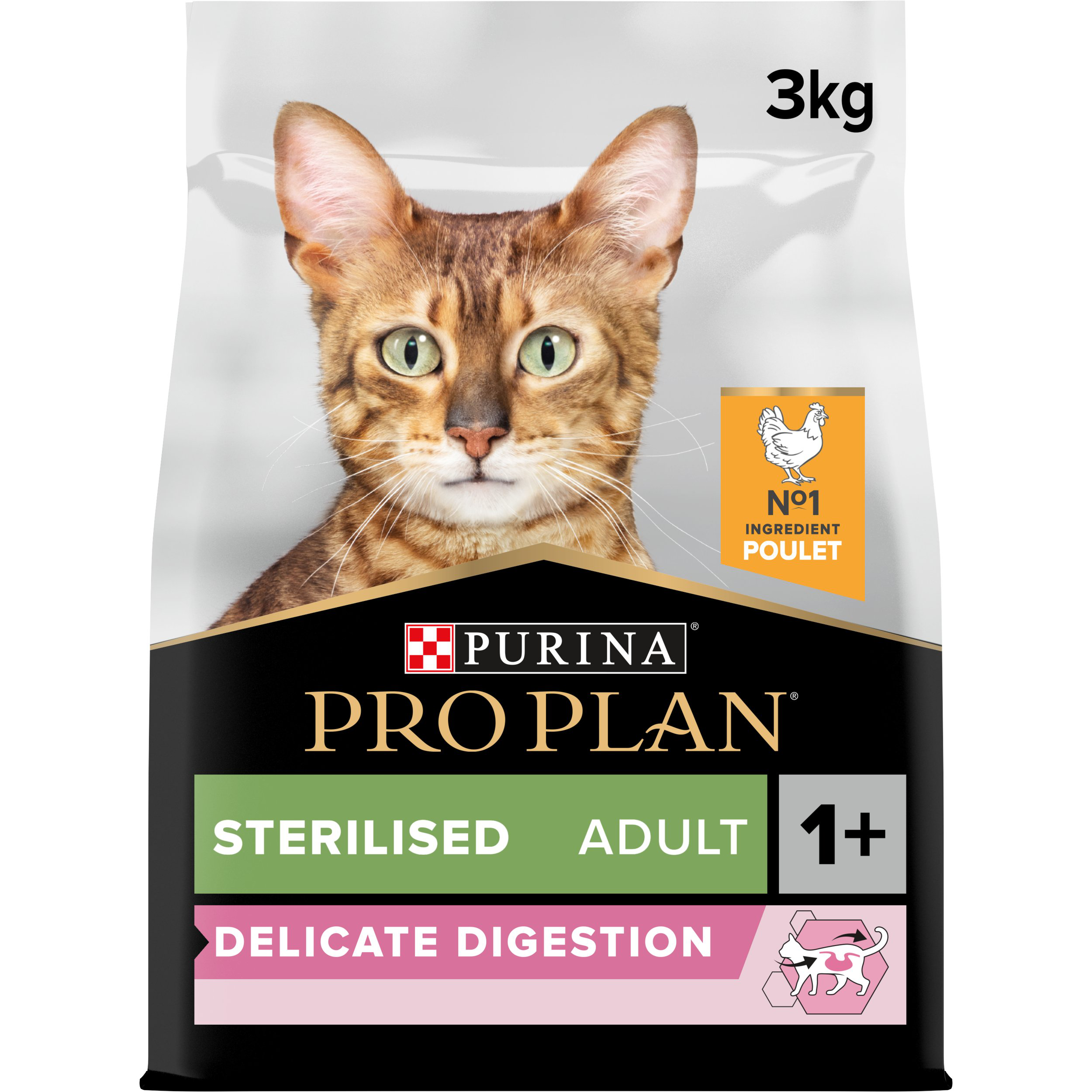 Pro Plan - Croquettes OPTIDIGEST Sterilised Adult Poulet pour Chat - 3Kg Image num&eacute;ro 5