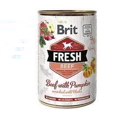 Brit - Pâtée Adult Bœuf et Courge pour Chiens - 400g