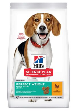 Hill's - Canine Adult Perfect Weight Medium Poulet pour Chien