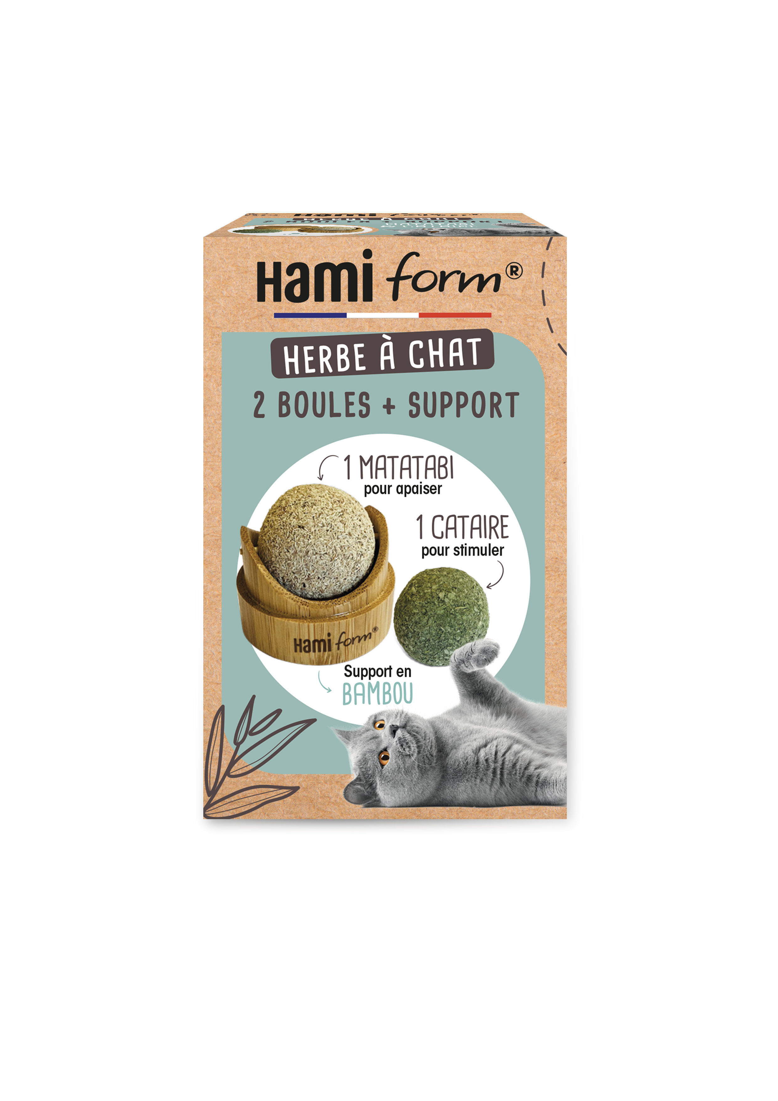 Hamiform - Support 2 Boules + Support Cataire Matatabi Image num&eacute;ro 1