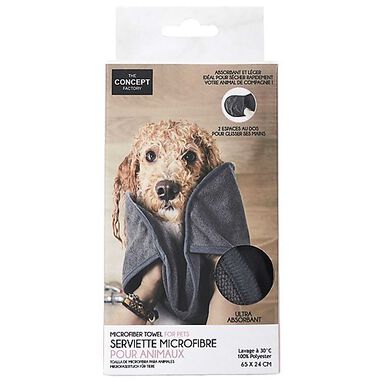 The Concept Factory - Serviette Microfibre pour Chiens et Chats - 65cm