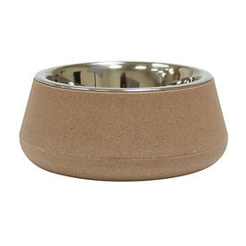 Croci - Bol en Bamboo et Acier TIERRA Beige pour Chien