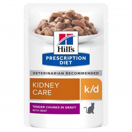 Hill's - Sachets Prescription Diet k/d Kidney Care B&oelig;uf pour Chats - 12x85g Image num&eacute;ro 1