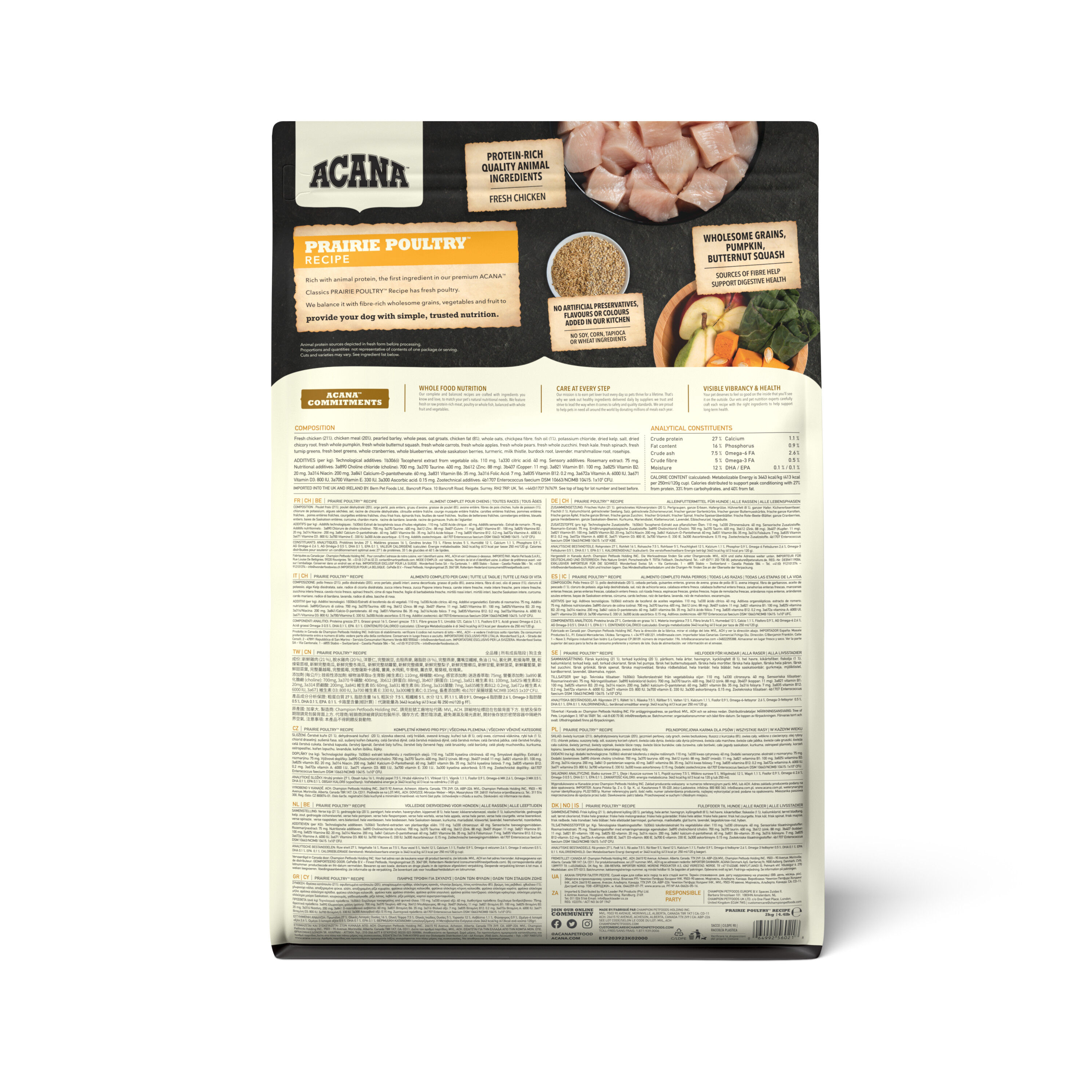 Acana - Croquettes Classics Prairie Poultry pour Chien - 2Kg Image num&eacute;ro 2