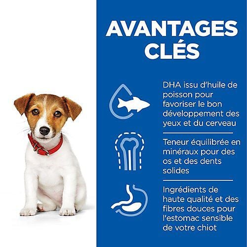 Hill's Science Plan - Puppy Small & Mini Croquettes Pour Chiot De Petite Taille Au Poulet  -  1,5kg Image num&eacute;ro 4