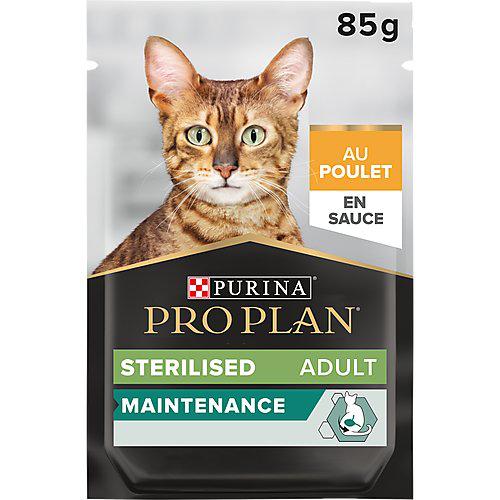 Pro Plan - Bouch&eacute;e en Sauce NutriSavour Sterilised au Poulet pour Chat St&eacute;rilis&eacute; - 85g Image num&eacute;ro 3