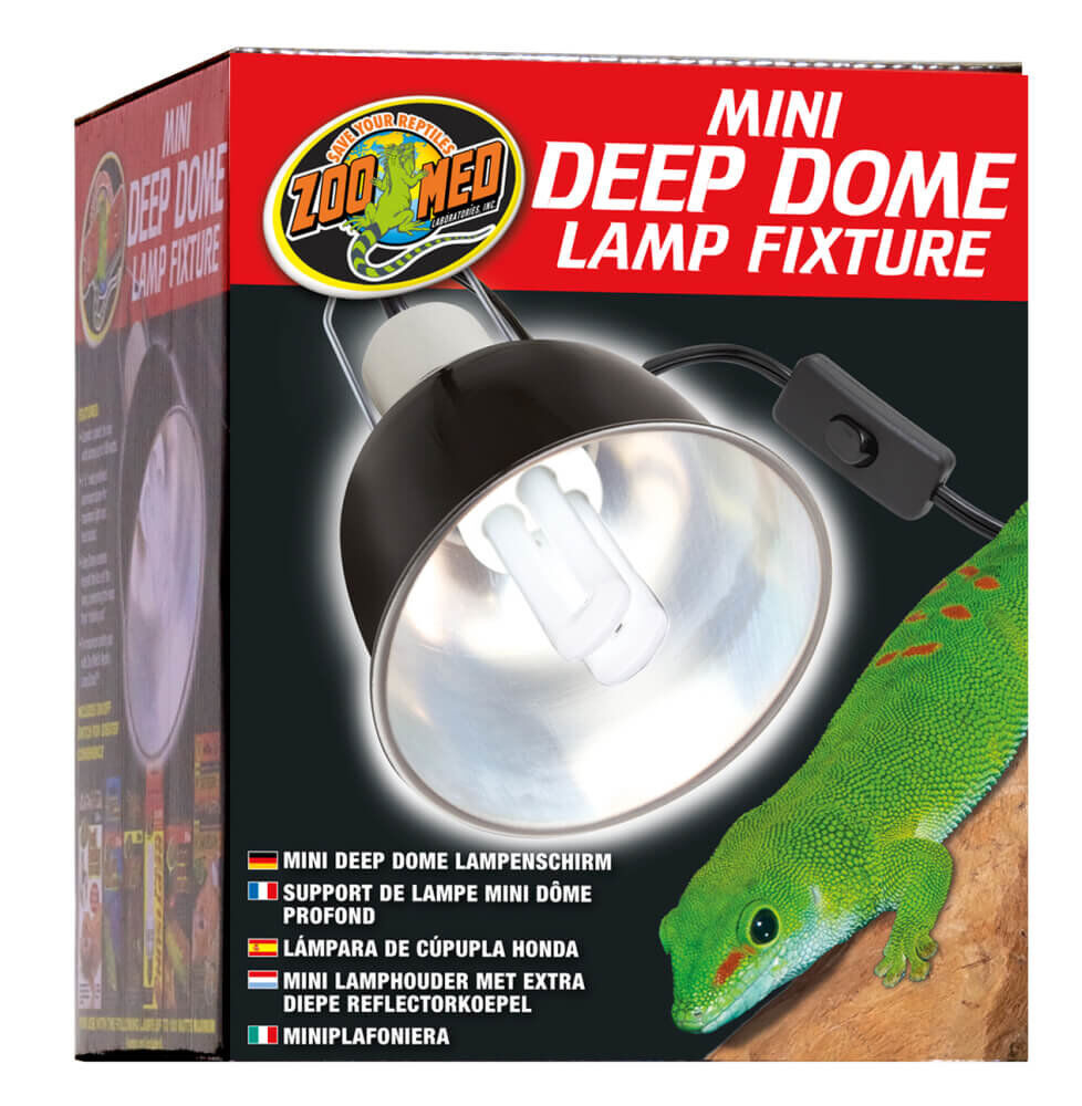 Zoomed - Support de Lampe Mini D&ocirc;me Profond Mini Deep Dome LF-18E pour Terrarium - 100W Image num&eacute;ro 1