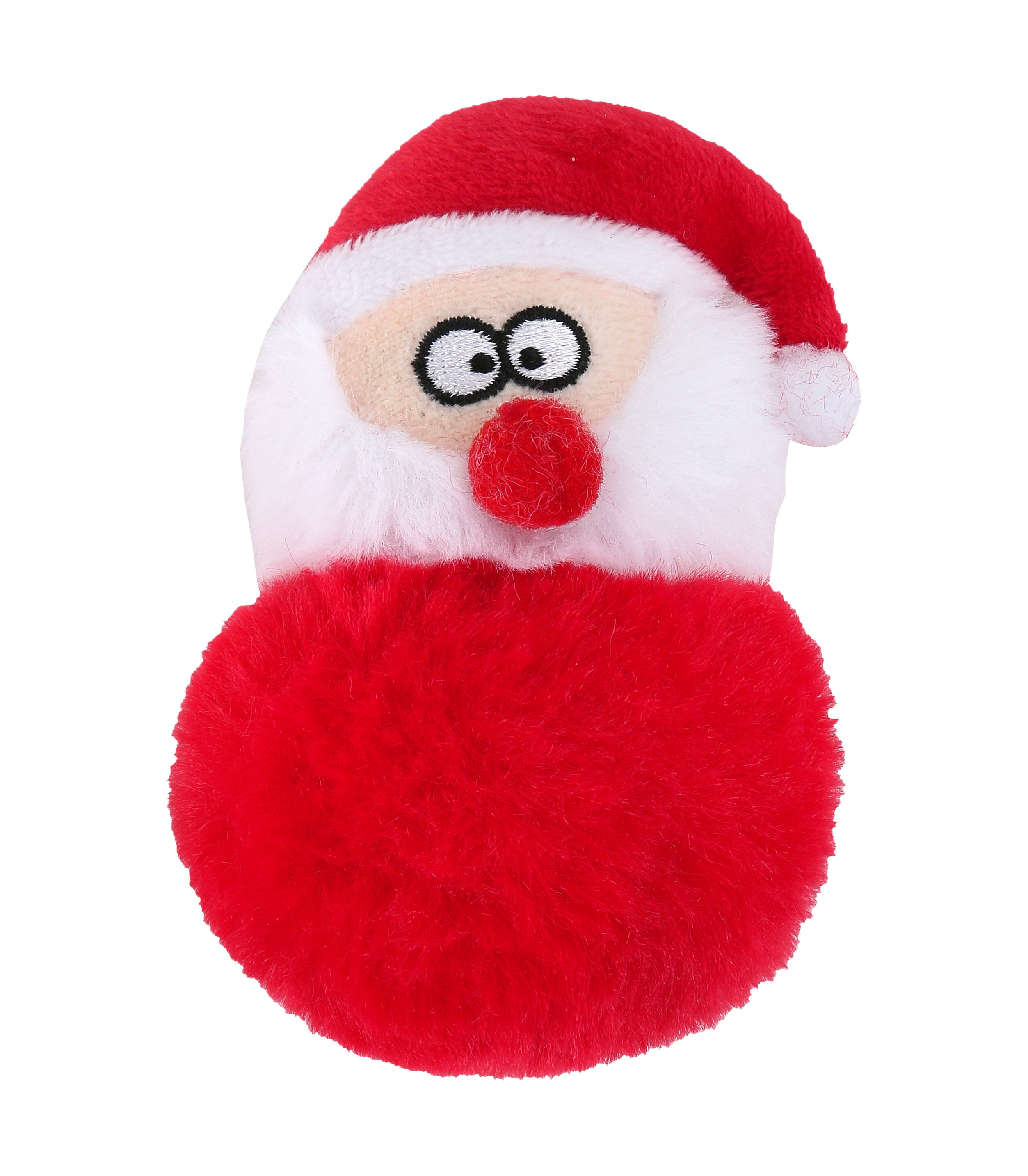 Wouapy - Jouet Pompom P&egrave;re No&euml;l Fourrure pour Chats - 11cm Image num&eacute;ro 1