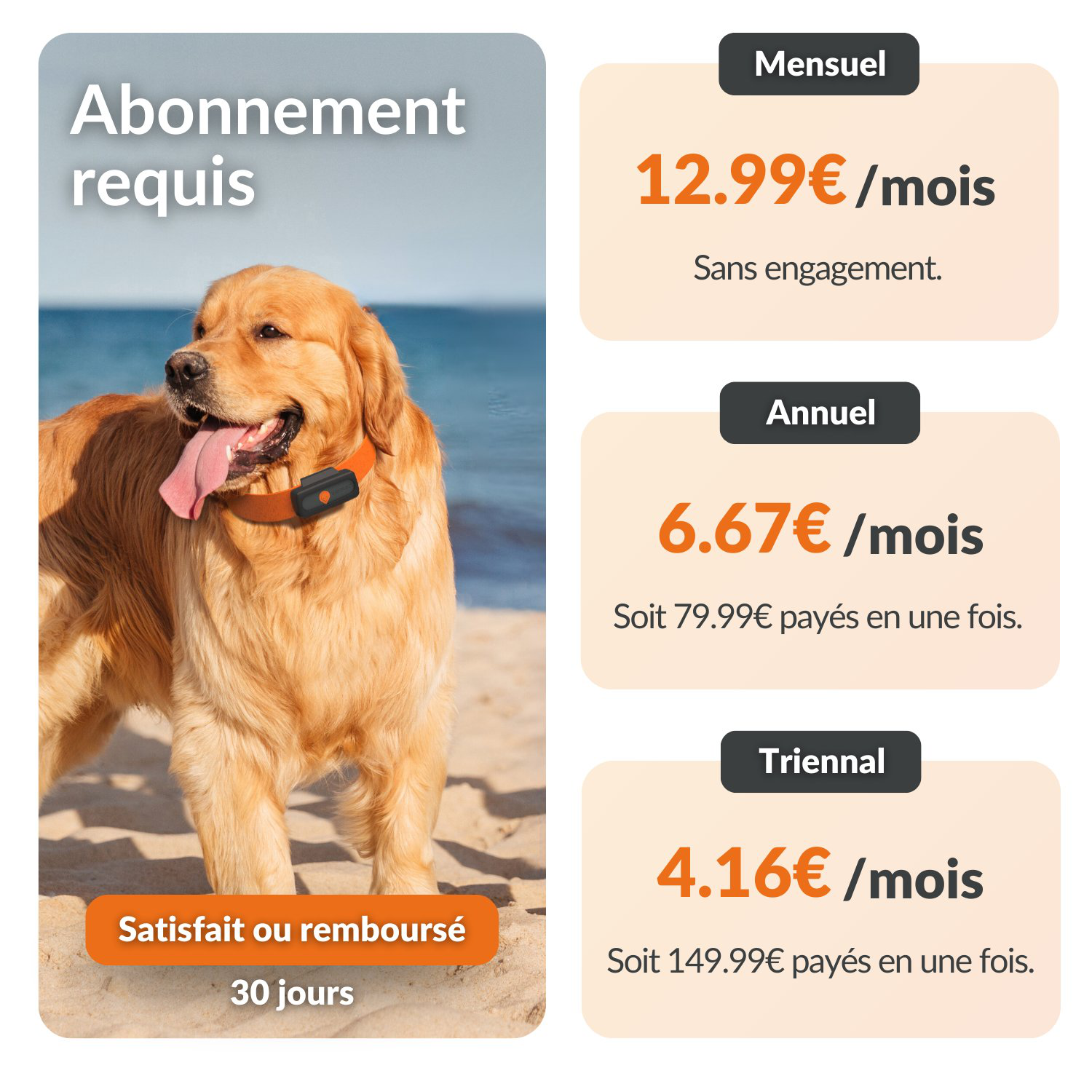 Weenect - Traceur GPS L/XL Edition 2023 pour Chiens - Noir Image num&eacute;ro 6