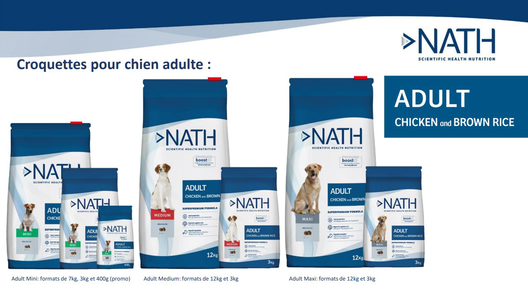 Nath - Croquettes Maxi Adult au Poulet Pour Chien - 12Kg image number null