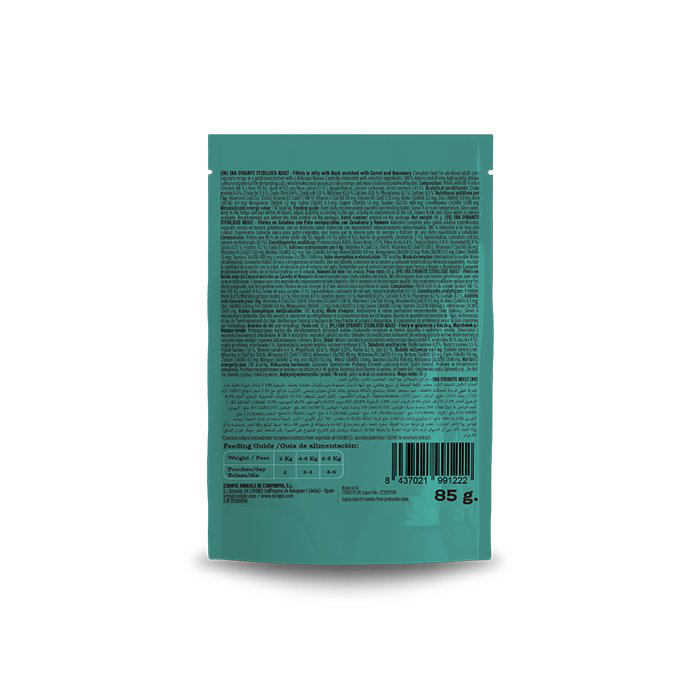 Era - P&acirc;t&eacute;e Sybarite au Canard Carotte et Romarin pour Chats St&eacute;rilis&eacute;s -  85g Image num&eacute;ro 2