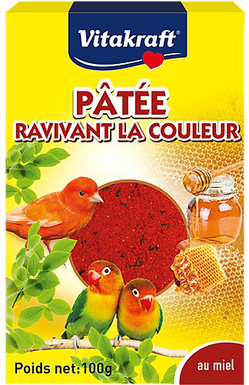 Vitakraft - Aliments Pâtée Ravivant la Couleur au Miel pour Oiseaux - 100g