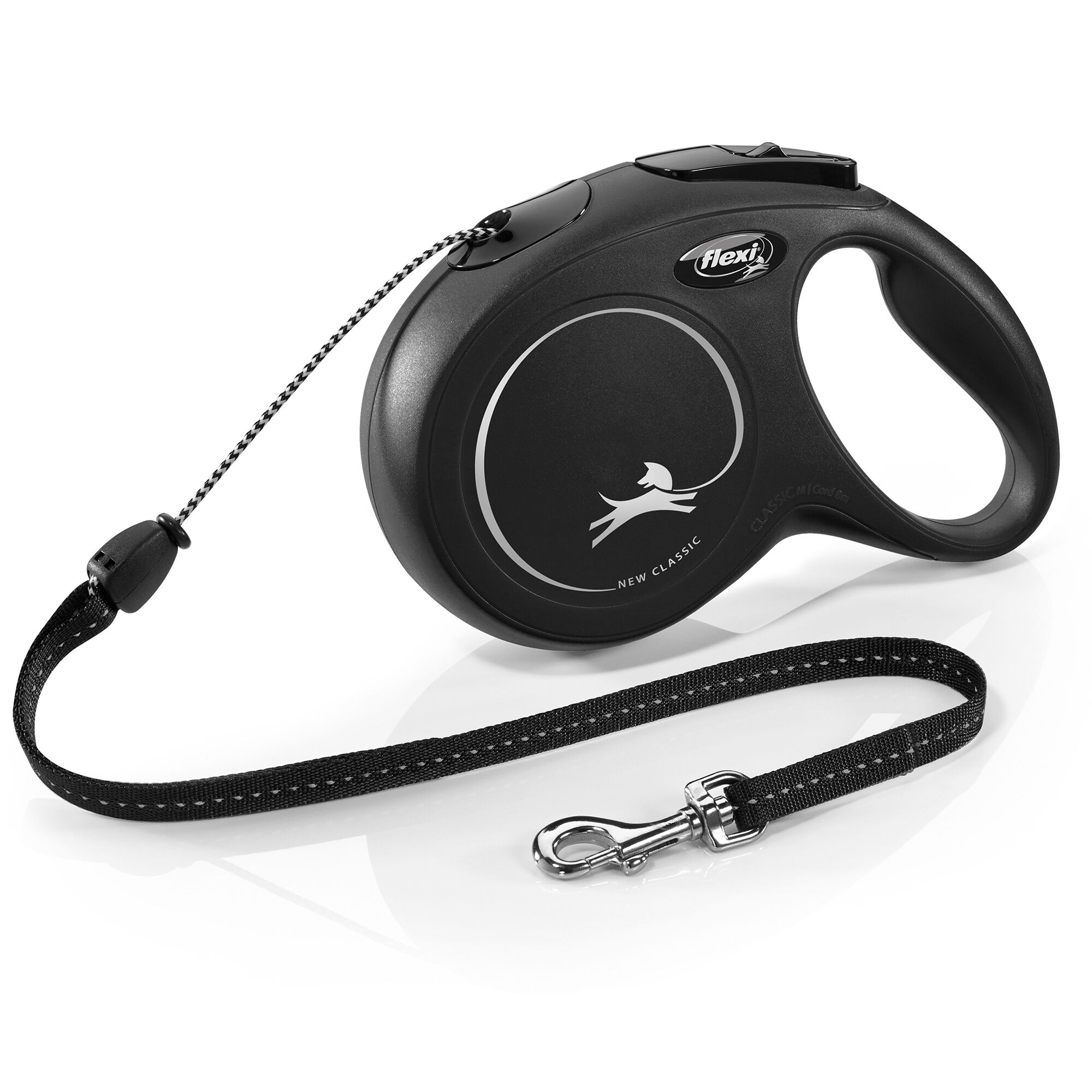 Flexi - Laisse Classic avec Cordon Noir pour Chien - M 8m Image num&eacute;ro 2