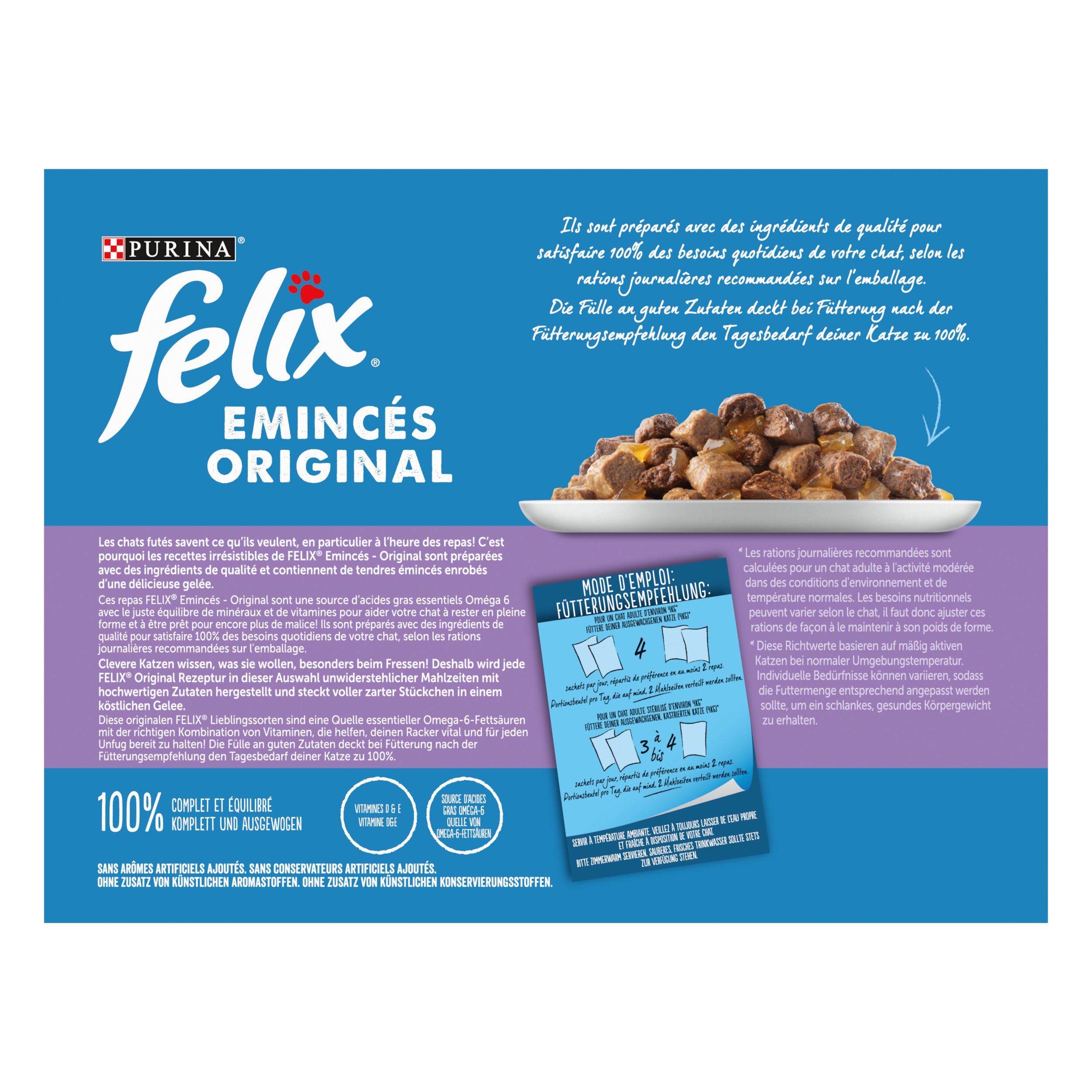 FELIX - Sachets Fra&icirc;cheur Eminc&eacute;s en Gel&eacute;e Selection Mixte pour chats adultes - 12x85g Image num&eacute;ro 2