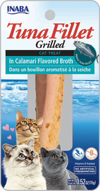 Inaba - Friandises Filet de Thon Grillé Bouillon à la Seiche pour Chats - 15g