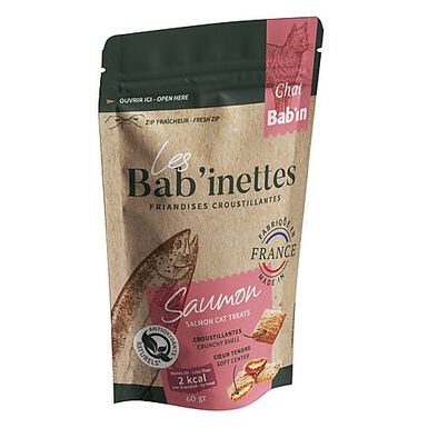 Bab'inettes - Friandises fourées au Saumon pour Chats - 60g
