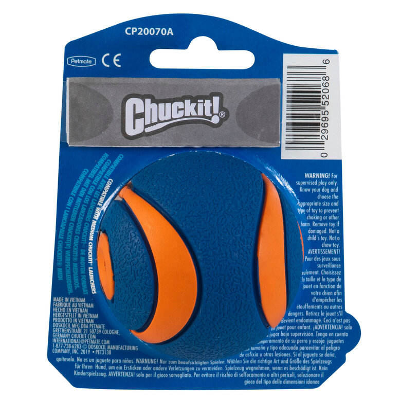 ChuckIt! - Balle Ultra Squeaker Ball Pour Chiens - M Image numéro 4 ChuckIt! - Balle Ultra Squeaker Ball Pour Chiens - M Image numéro 4