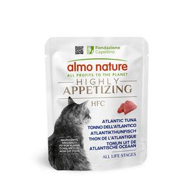 Almo Nature - Pochon HFC Highly Appetizing au Thon de l'Atlantique pour Chats - 50g