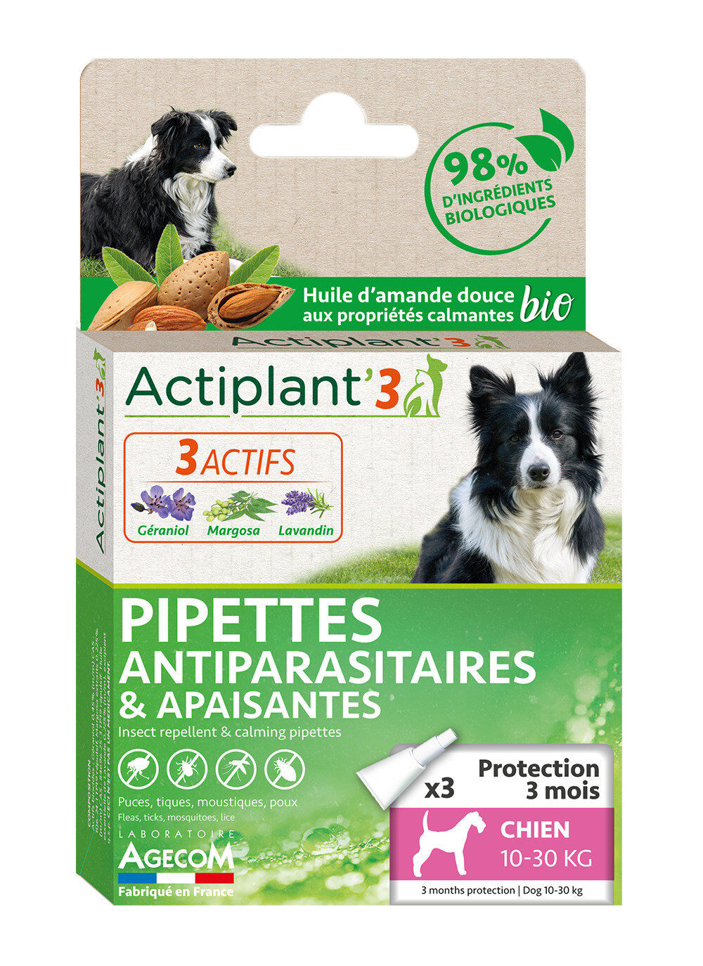 DeBonPoil - Pipettes Antiparasitaires et Apaisantes pour Chien de Moyenne Taille - x3 Image num&eacute;ro 2