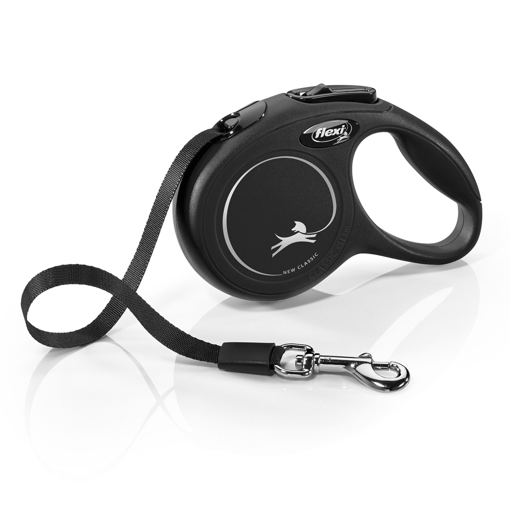Flexi - Laisse Classic avec Sangle pour Chien Noir - XS (3m) Image num&eacute;ro 1