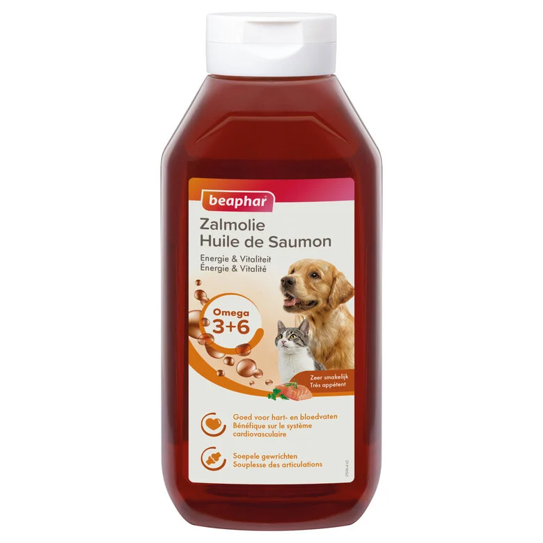 Beaphar - Huile de saumon pour chien et chat - 940 ml Image numéro 1 Beaphar - Huile de saumon pour chien et chat - 940 ml Image numéro 1