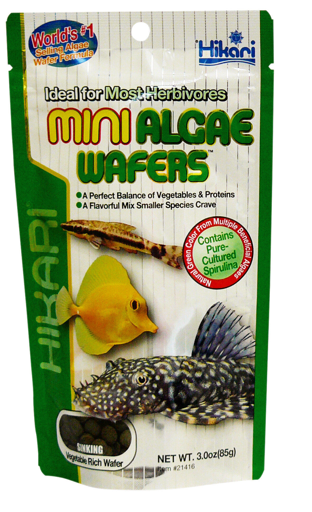 Hikari - Aliment Mini Algae Wafers pour Poissons - 85g Image num&eacute;ro 1