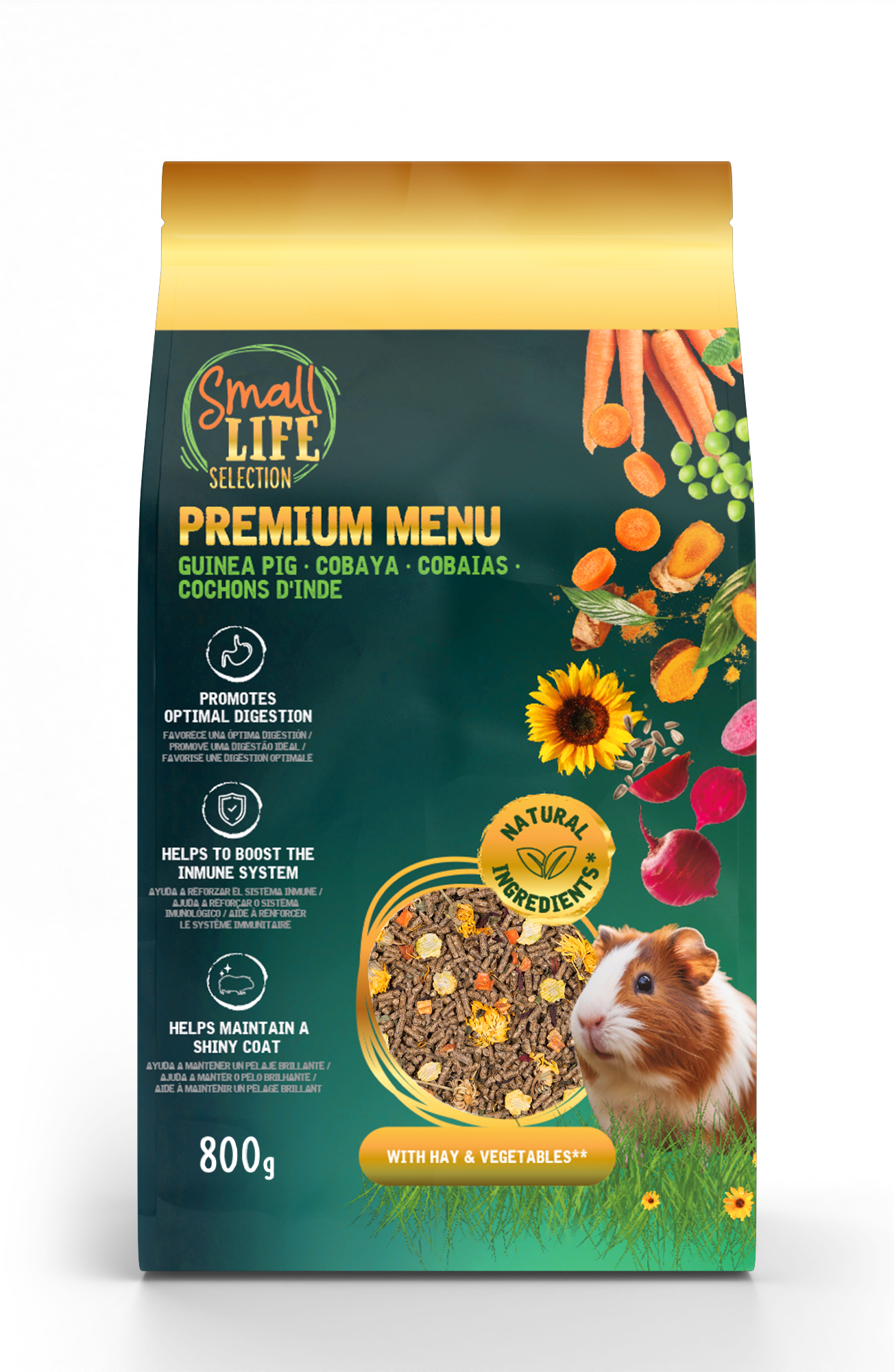 Small Life - Menu Premium pour Cochon d'Inde - 800g Image num&eacute;ro 1