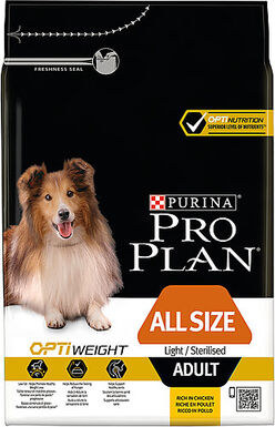 Pro Plan - Croquettes OPTIWEIGHT All Size Light Sterilised Poulet pour Chien