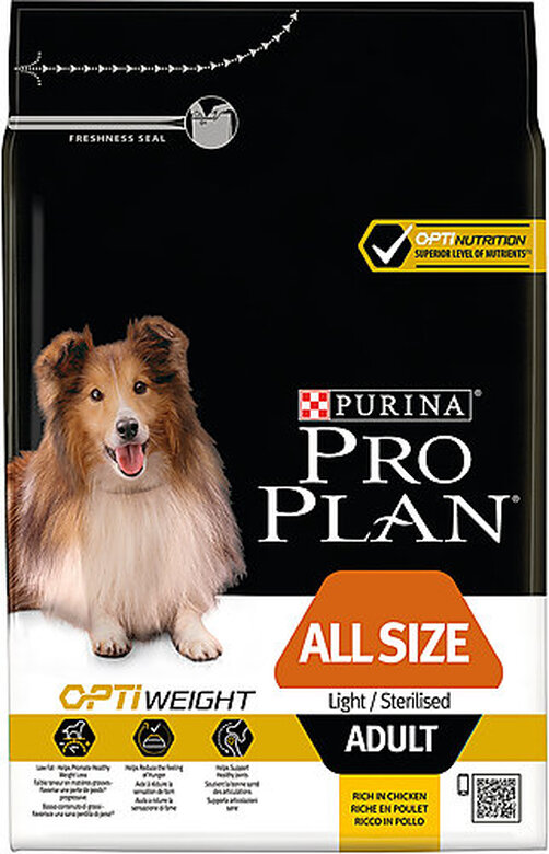 Pro Plan - Croquettes OPTIWEIGHT All Size Light Sterilised Poulet pour Chien image number null