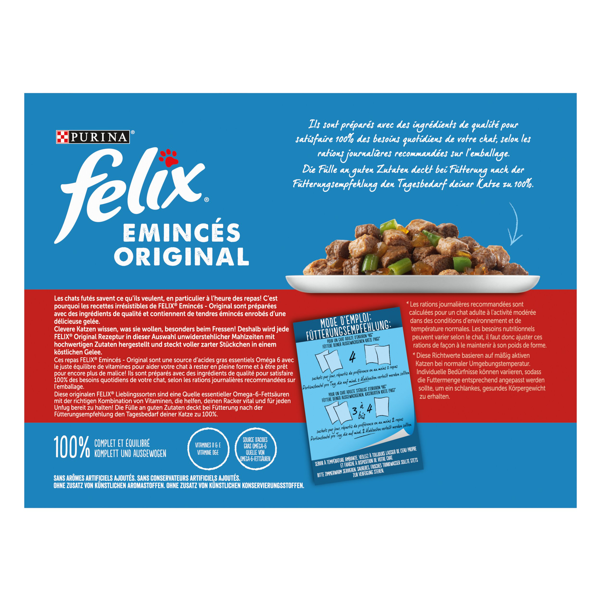 FELIX - Sachets Fra&icirc;cheur Eminc&eacute;s en Gel&eacute;e Volaille et L&eacute;gumes pour chats adultes - 12x85g Image num&eacute;ro 4