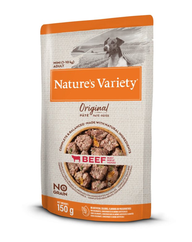 Nature's Variety - Pâtée Wet Original au Boeuf pour Petit Chien - 150g Image numéro 1 Nature's Variety - Pâtée Wet Original au Boeuf pour Petit Chien - 150g Image numéro 1