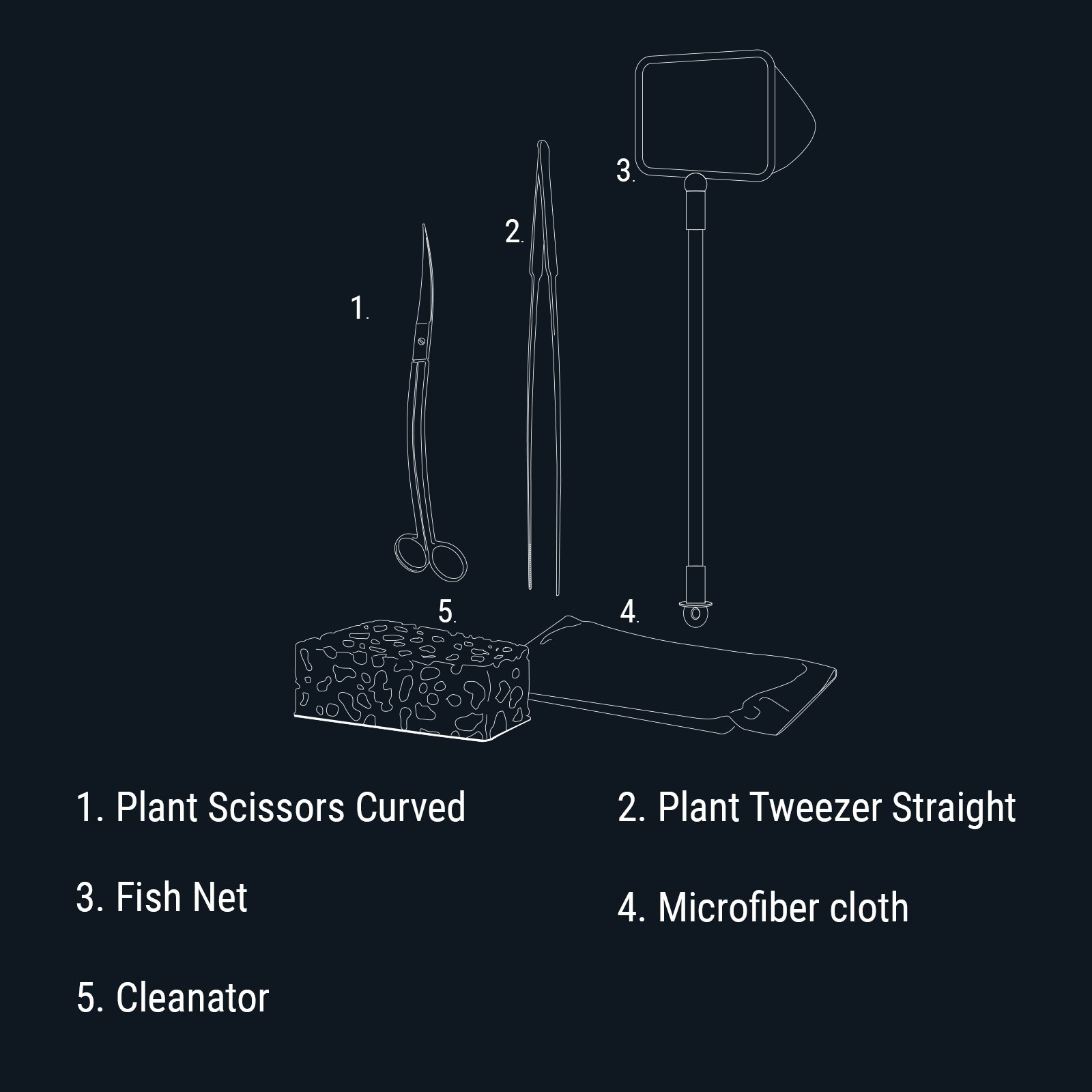 Dennerle - Accessoires d'Entretien et Nettoyage Aquarium Care Set Image num&eacute;ro 4