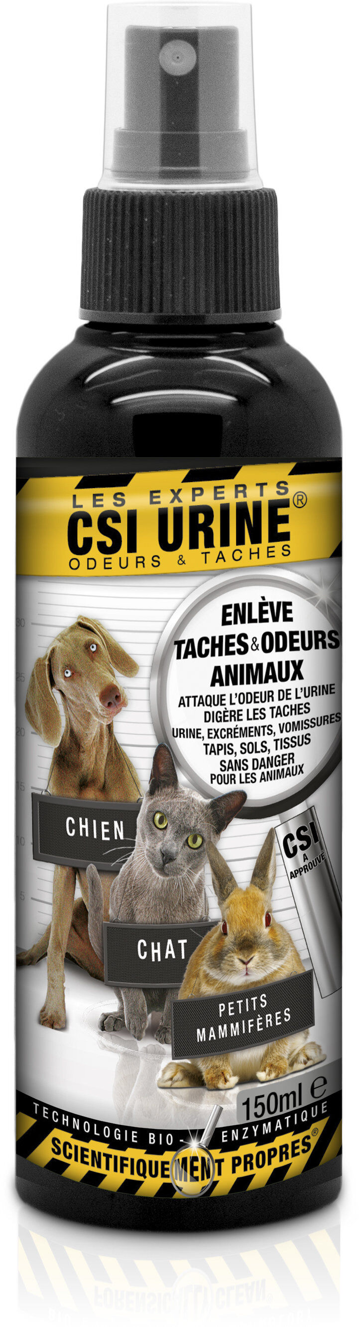 CSI Urine - Spray Enzymatique Multi Animaux - 150ml Image num&eacute;ro 1