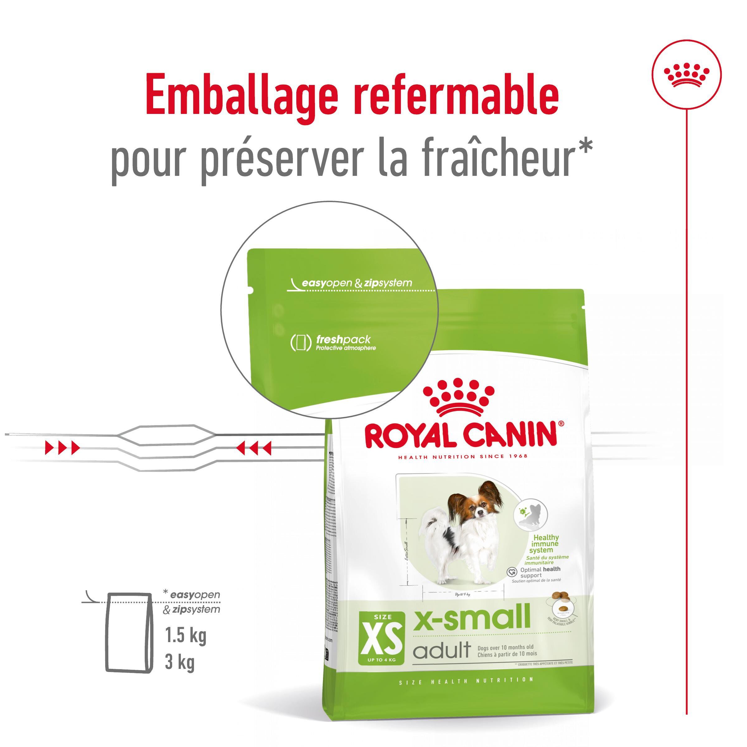 Royal Canin - Croquettes  X Small pour Chien Adulte de Petite Taille - 1,5Kg Image num&eacute;ro 3