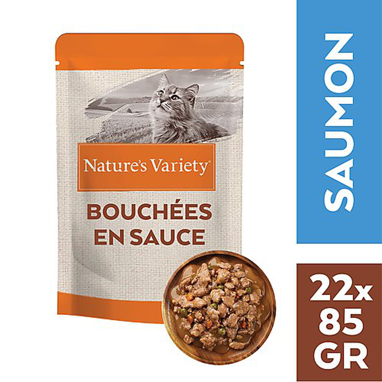 Nature's Variety - Bouchées en Sauce au Saumon pour Chats - 85g image number null